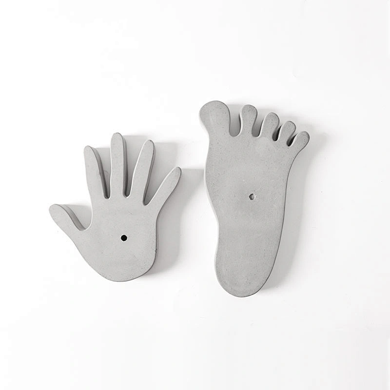 S9103 concrete craft molds hand and foot shaped silicone tray molds Decorative arts and crafts concrete moulds
