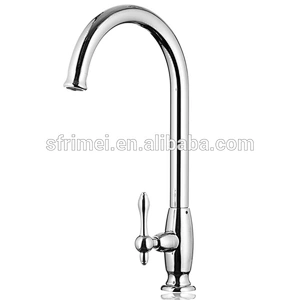 Kitchen Faucet Polish Cold Water Tap Single Handle Faucet Brass Zinc Alloy handle Ceramics Spool KL-1215