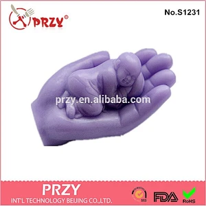 Baby In Hand Silicone Mold,Handmade Soap by Gina DIY