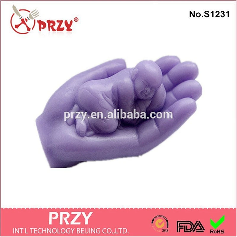 Baby In Hand Silicone Mold,Handmade Soap by Gina DIY