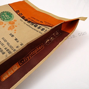 Customized 20kg paper laminated pp woven feed bag for grain,rice, bean,fertilizer