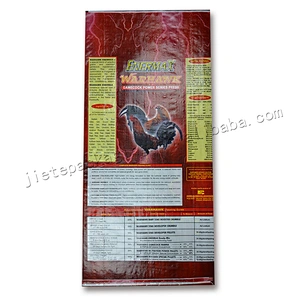 Customized new material 25kg plastic polypropylene pp woven animal feed packaging bag for chicken,pigeon , dove