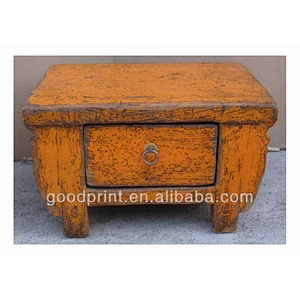 Vintage Antique Reclaimed Wood Book Table