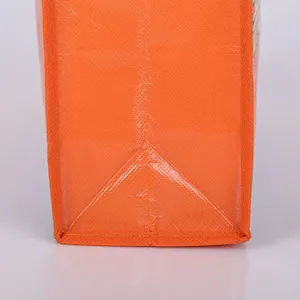 Orange hand shopping bag nonwoven wholesale