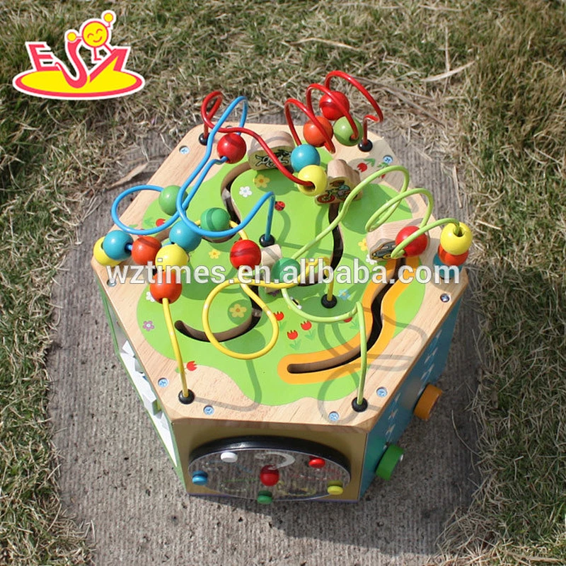 2018 Großhandel Baby Holz Abakus Perlen lustige Kinder Holz Abakus Perlen Verkauf Kinder Holz Abakus Perlen W12D047