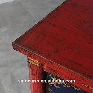 tibetan painted furniture antique shoe rack cabinet wood craft storage cabinet