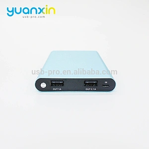 8000mah gold silver gray and red Color Metal Mobile Power Bank