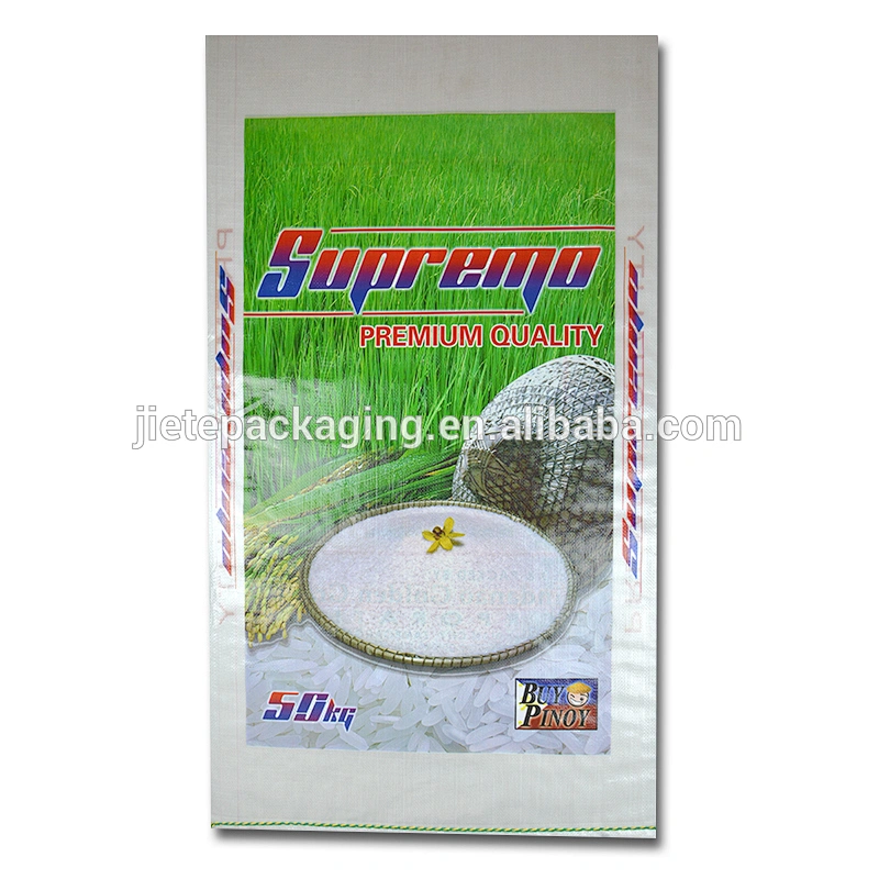 Supply high quality Factory price one time used pp rice bags, plastic sack, PP woven for 50kg 25kg