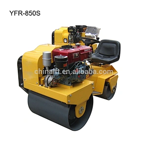 Small ride on steel double drum water-cooled diesel Road Roller YFR-850S