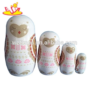 Traditional Hand Painted Wooden Matryoshka Russian Nesting Dolls for kids W06D033