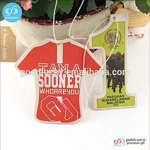 OEM Custom printed Novelty air car Freshener