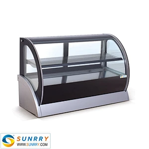 2018 New design sliding door refrigerated bakery cake display cases for sale (SY-CS155C SUNRRY)