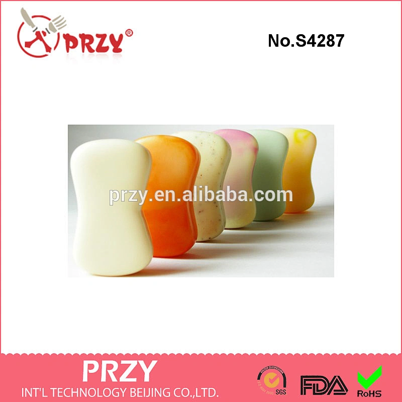 S4287 Hourglass Shape / 5 in 1 / Silicone Soap Mold Silicone Mold For Soap Loaf Custom Soap Moulds