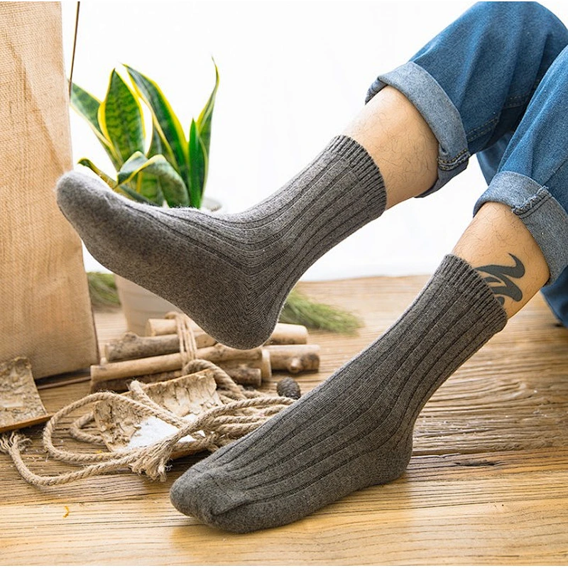 Custom Solid Color Wool Socks