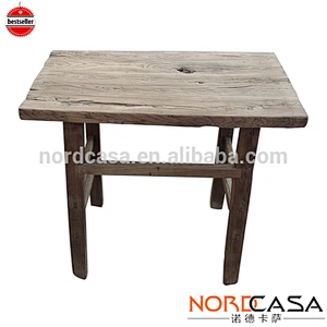 china provincial reclaim chinese recycle wood dining table/solid pine dining table