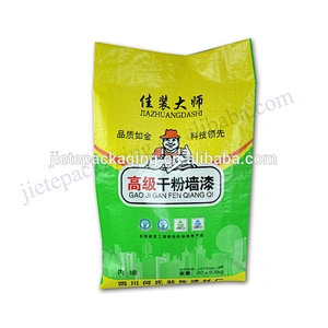 Building use moisture proof 20kg white plastic laminated pp woven cement industrial bag