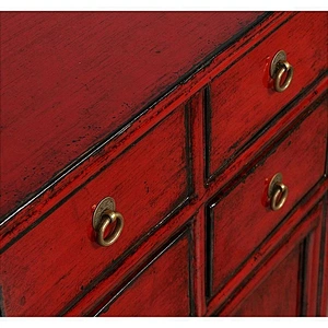 chinese antique oriental lacquer wooden storage chest cabinet furniture
