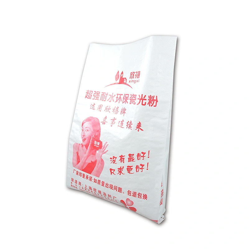 Wholesale plastic putty powder bag pp woven cement package Industrial and agriculture use