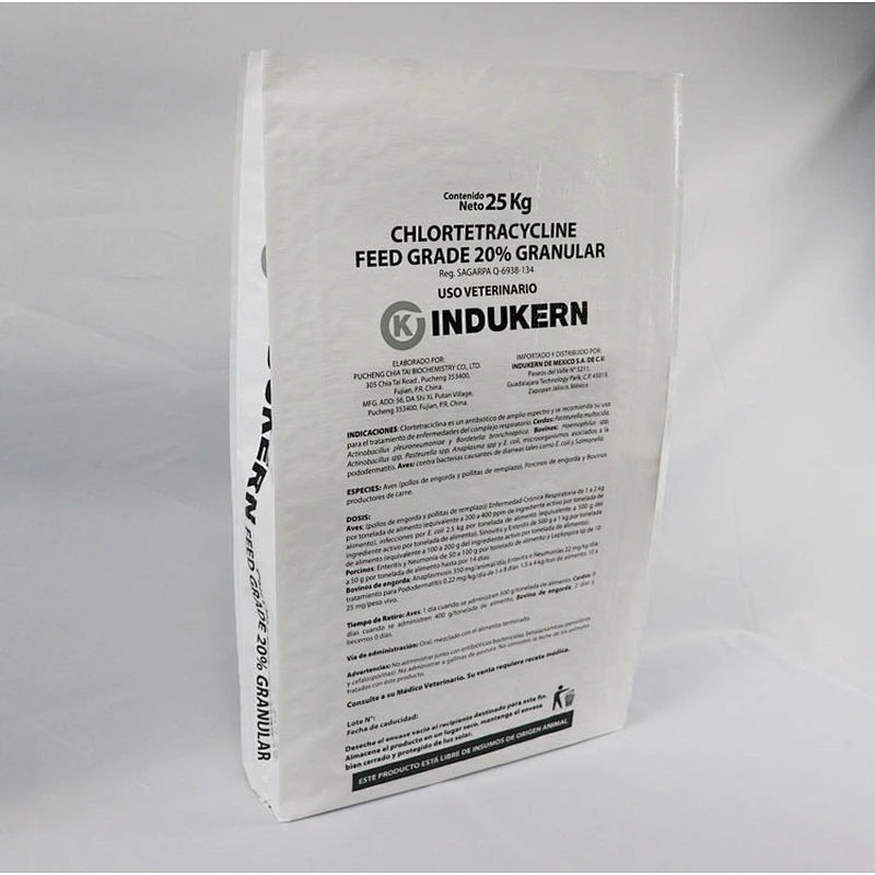 China laminated polypropylene woven feed bag,25kg bag dimension, plastic woven feed bag