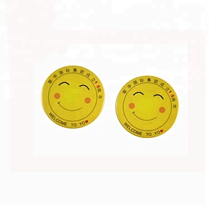 Wholesales cheap custom pins smiley face button badges
