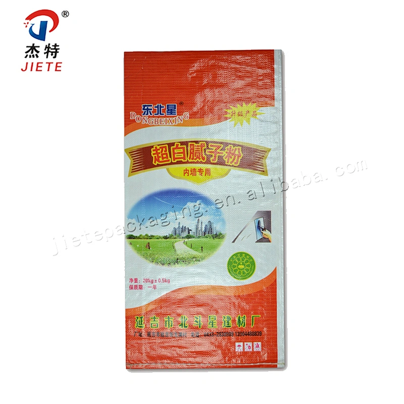 Professional manufacture plastic 20kg white wall putty powder bag