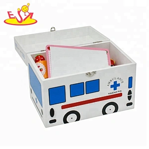 wholesale funny role play wooden toy medical kit for kids W10D117
