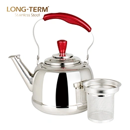 L21871302 hot sale design stainless steel tea kettle with strainer