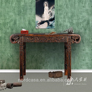 Chinese antique style wooden carved altar table