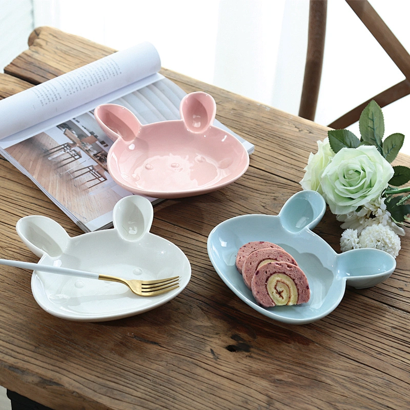 陶瓷托盘快餐盘瓷彩派对餐盘