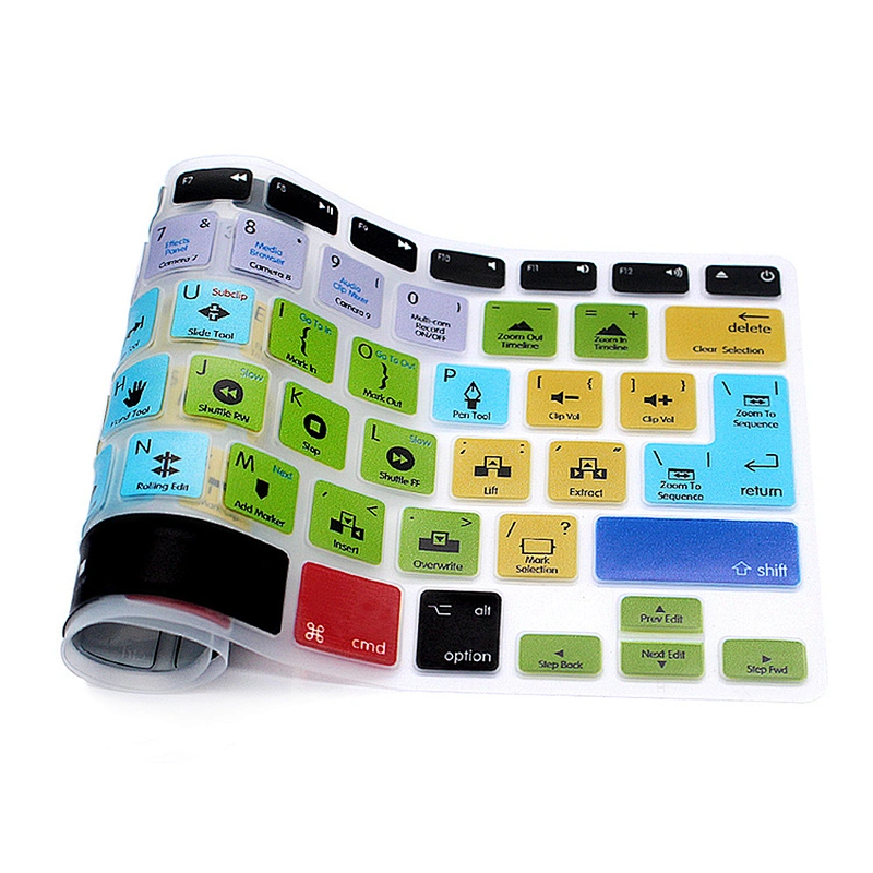 keyboard shortcuts skin for adobe premiere pro cc Functional Desktop Keyboard Covers For Mac Pro Laptop Waterproof Keyboard