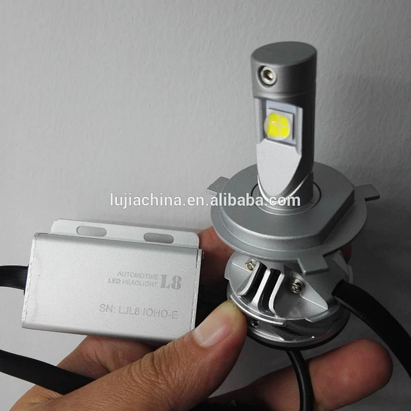 newest Lujia auto parts 60W led kit 4300K 6000K XHP70 7000lm L8 H4 led headlight kit PK V8 L4X LED