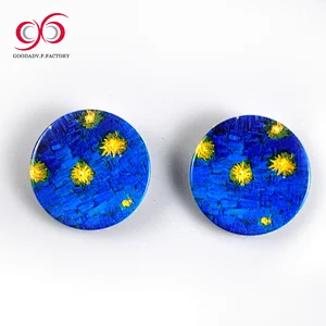 Plastic button badge making supplies promotional tin pin button badge