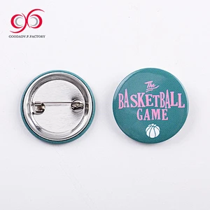 Promotion high quality round blank button badge in 25mm badge to print