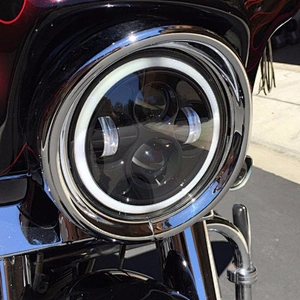 7 Inch Round Headlights DRL Angel Eyes For Jeep