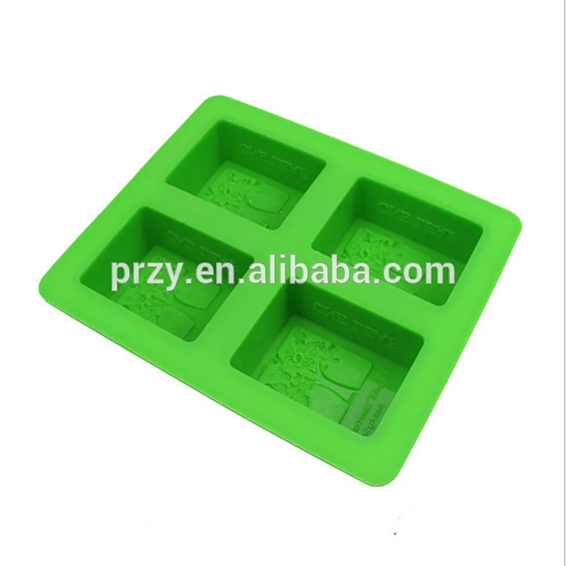 Handmade square silicone soap tray