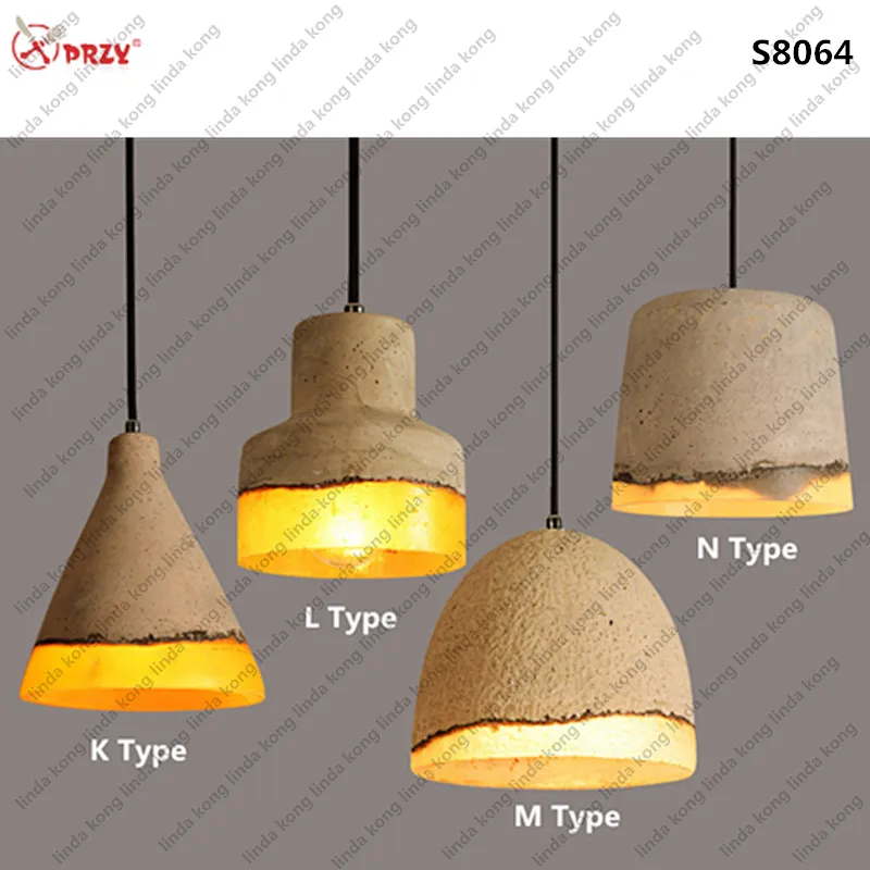 PRZY Retro industrial Mould cement Bar Pendant Lights mold Silicone Coffee Chandeliers Molds