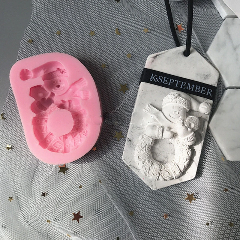 S9105 silicone animal molds Christmas Bear rings silicone soap decorations mold fondant molds silicone forms candle aroma stone