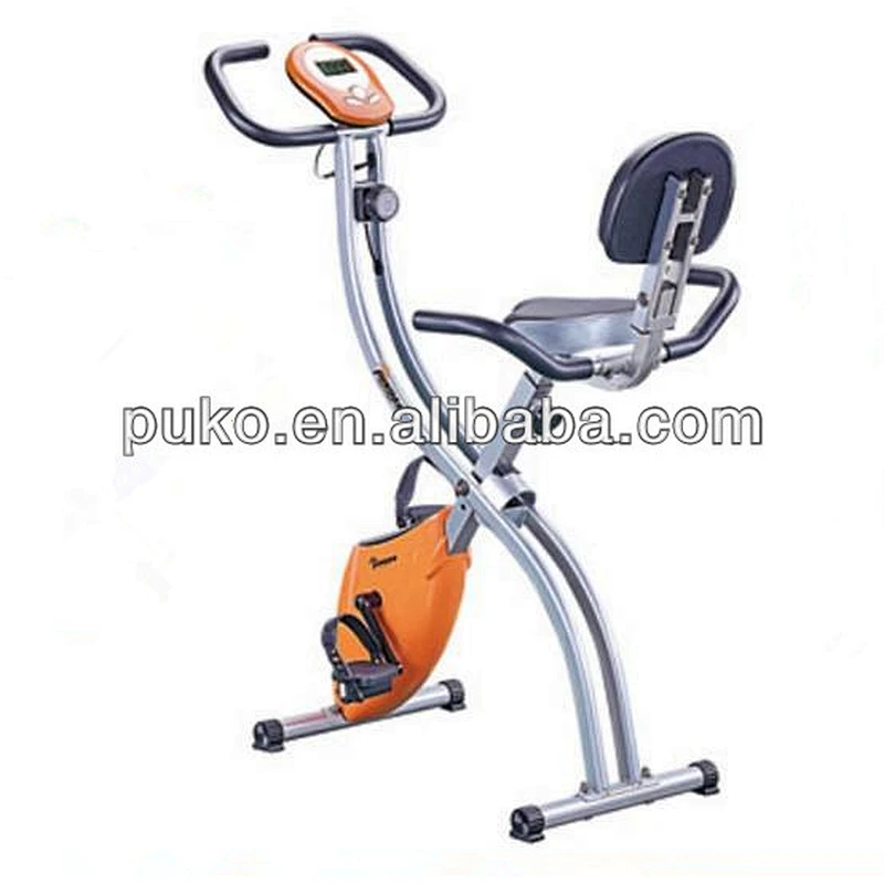 Home use Folding Magnetic Exercise Bike X-Bike with back seat