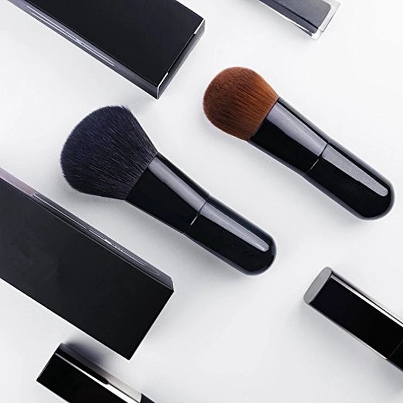 wholesale private label single foundation and powder makeup brush mini cosmetic