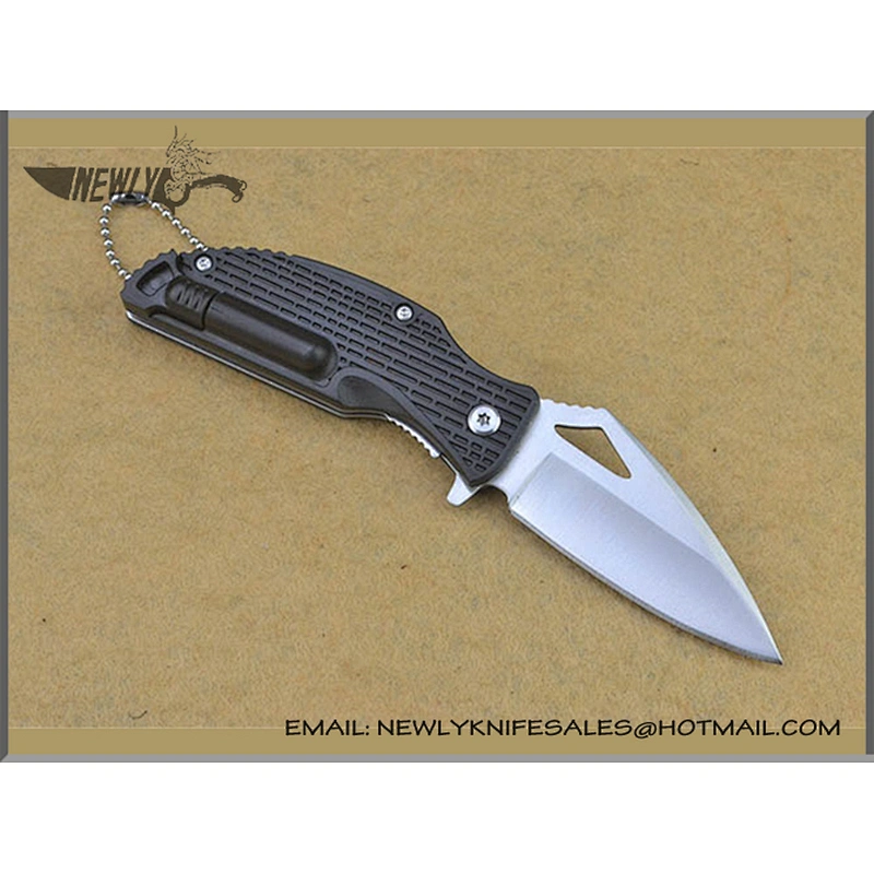 Outdoor Camping Survival Folding Tactical Pocket Knife With Fire Stick