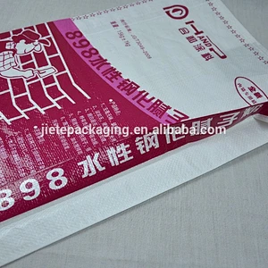 moisture proof cement, putty, mortar pp woven bags packing 50kg 25kg with valve port