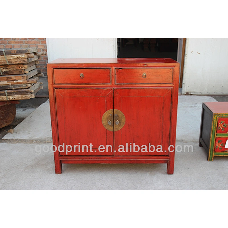 Solid Wood Antique Cabinet Kitchen Cabinet Hand Painted Cabinet