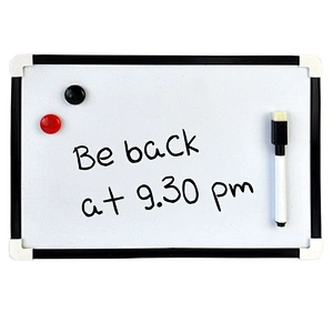 A4 Dry Wipe Magnetic Whiteboard Mini Office Notice Memo White Board Pen & Eraser HOME KITCHEN OFFICE School