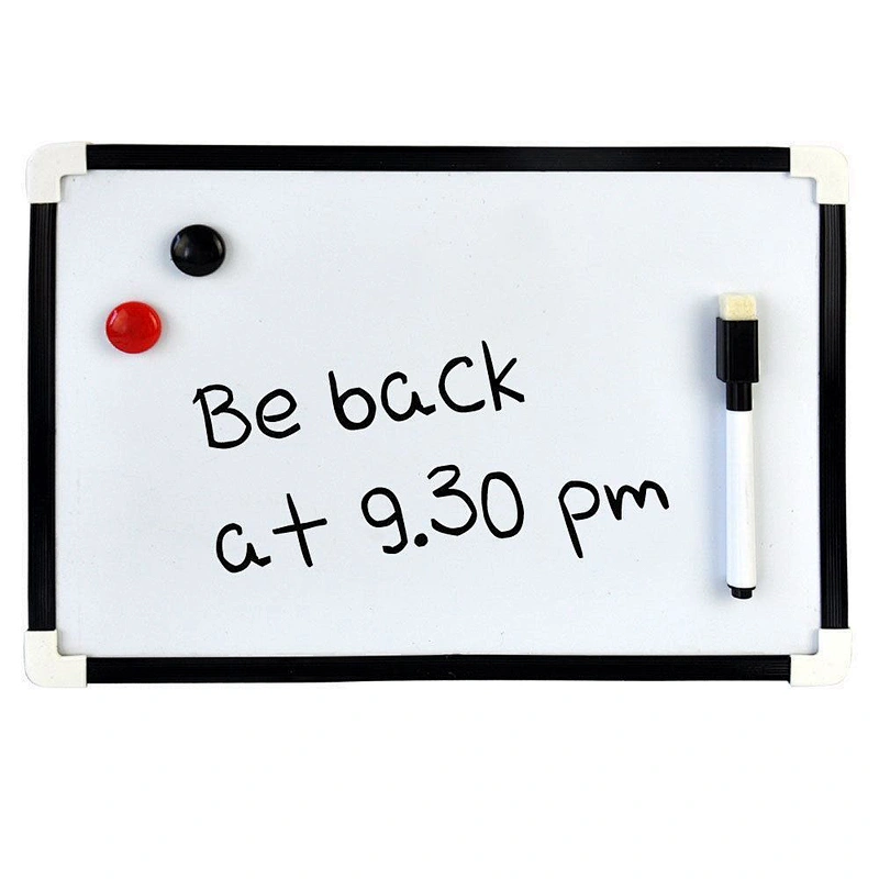A4 Dry Wipe Magnetic Whiteboard Mini Office Notice Memo White Board Pen & Eraser HOME KITCHEN OFFICE School