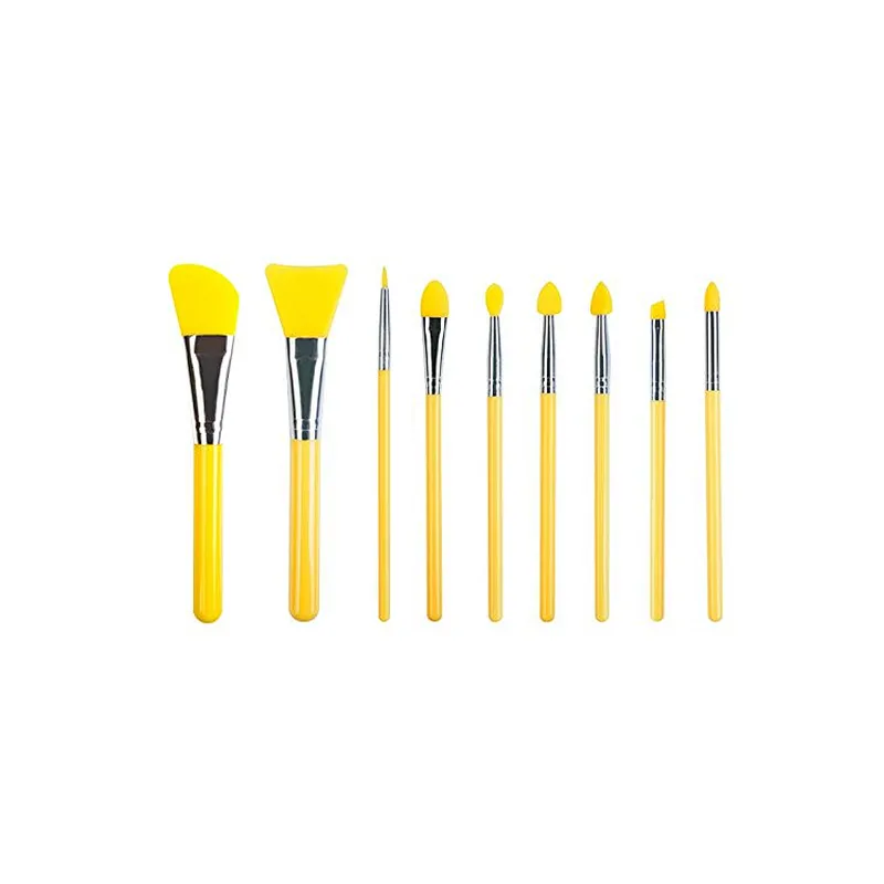 Wholesale 9-Piece Silicone Makeup Brush Set