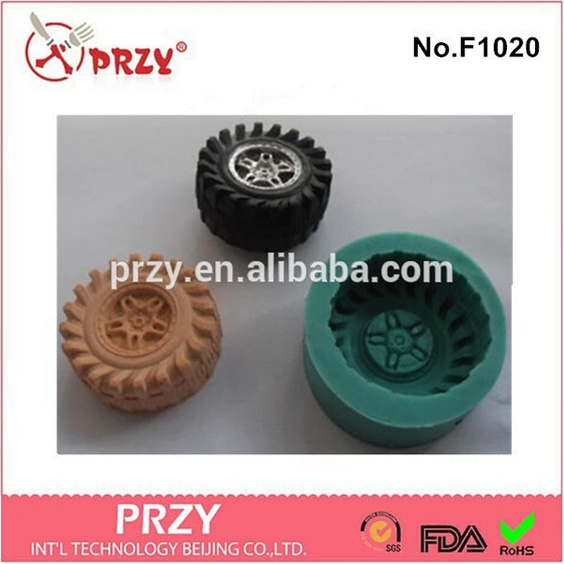 2015 hotsale tire cake decor silicone cake mold