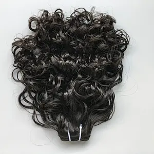 New arrival the best fashion style natural black deep wave hair  brazilian human hair bundles
