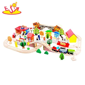 wholesale creative wooden train tracks toy for kids W04C060