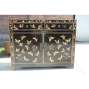 chinese antique furniture 2 door living room cabinet