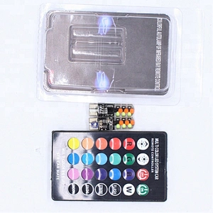 Lightech wholesale 12V RGB Flashing Auto Light Canbus T10 LED Bulbs
